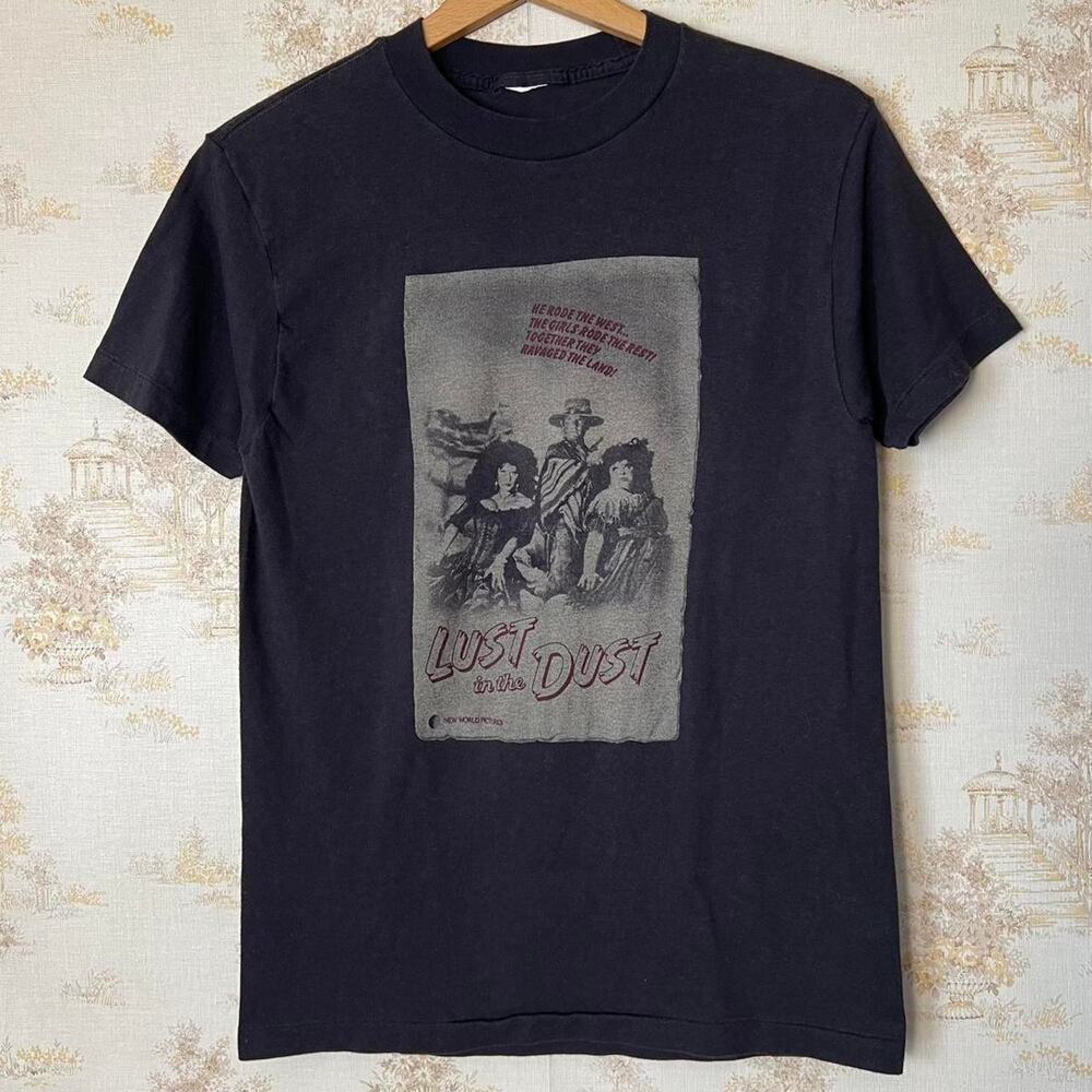 Vintage 1985 Lust in the Dust Movie Promo T-Shirt | Divine | Size S/M
